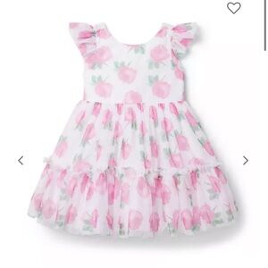 Rose print chiffon dress
